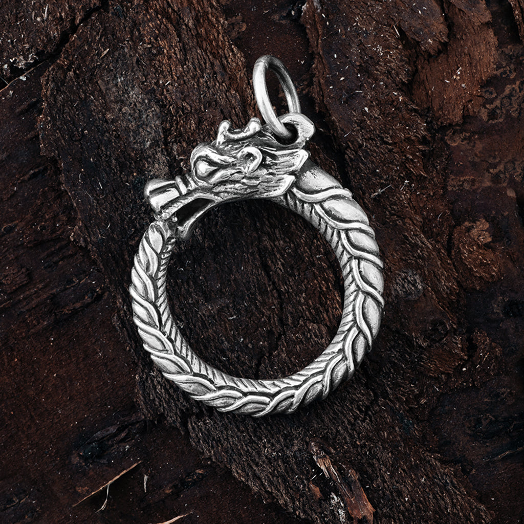 Jörmungandr Amulet, Silver – Grimfrost
