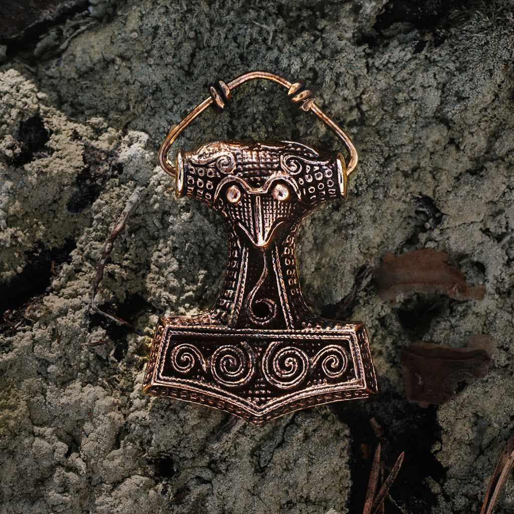 Thor's Hammers - Skane Thor's Hammer, XL, Bronze - Grimfrost.com