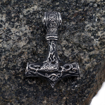 Thor's Hammers - Ornament Thor's Hammer, Stainless Steel - Grimfrost.com