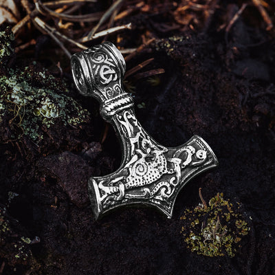 Thor's Hammers - Ornament Thor's Hammer, Silver - Grimfrost.com