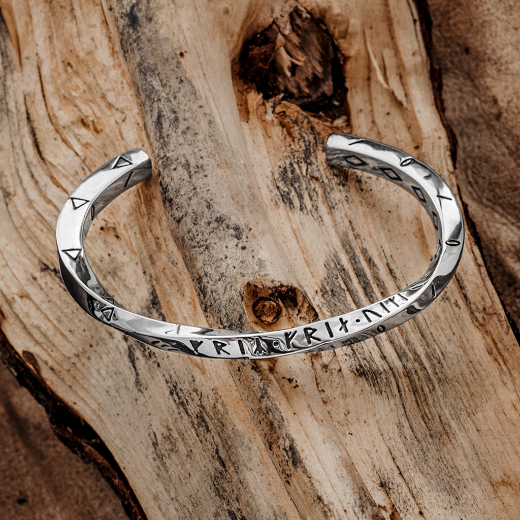 Arm Rings - Freyr & Freyja Armring, Stainless Steel - Grimfrost.com