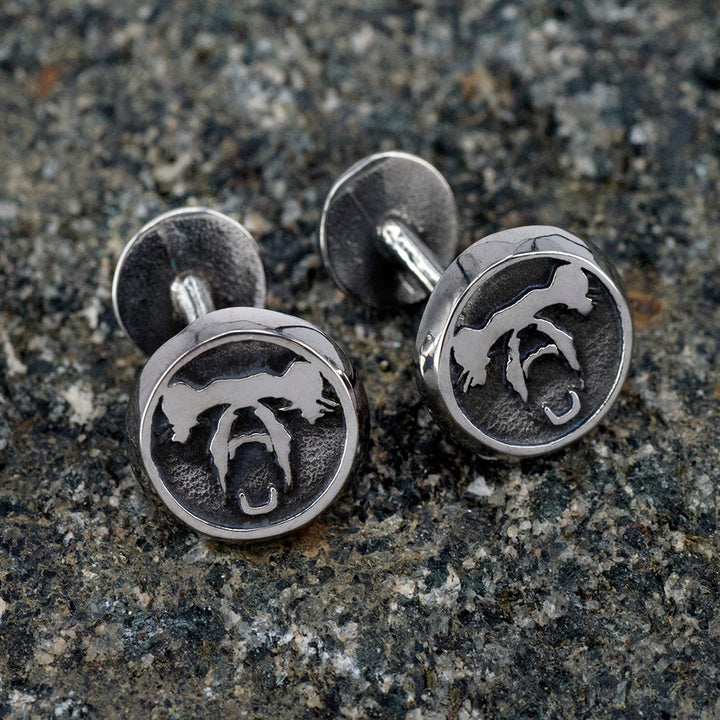 Berserker Cufflinks, Stainless Steel – Grimfrost