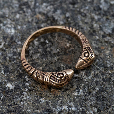 Rings - Huginn & Muninn Ring, Bronze - Grimfrost.com