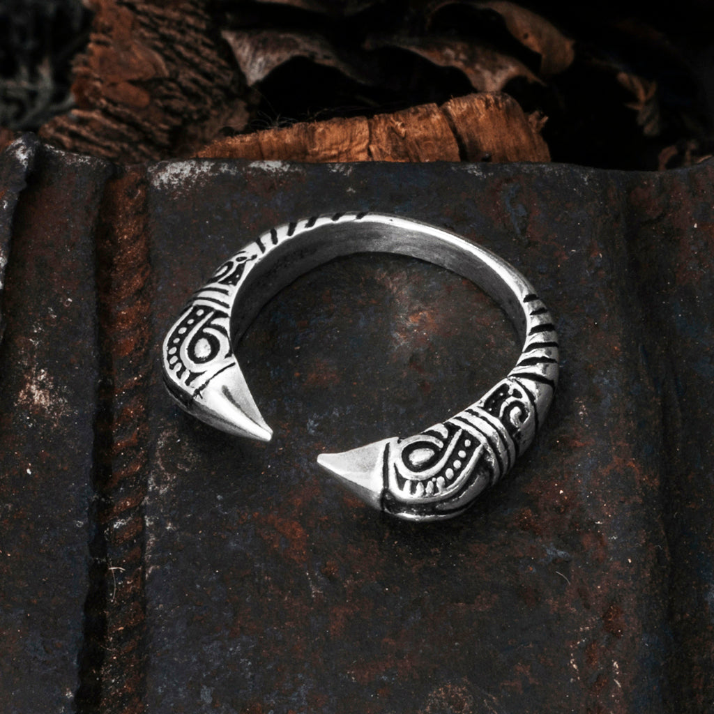 Huginn & Muninn Ring, Silver