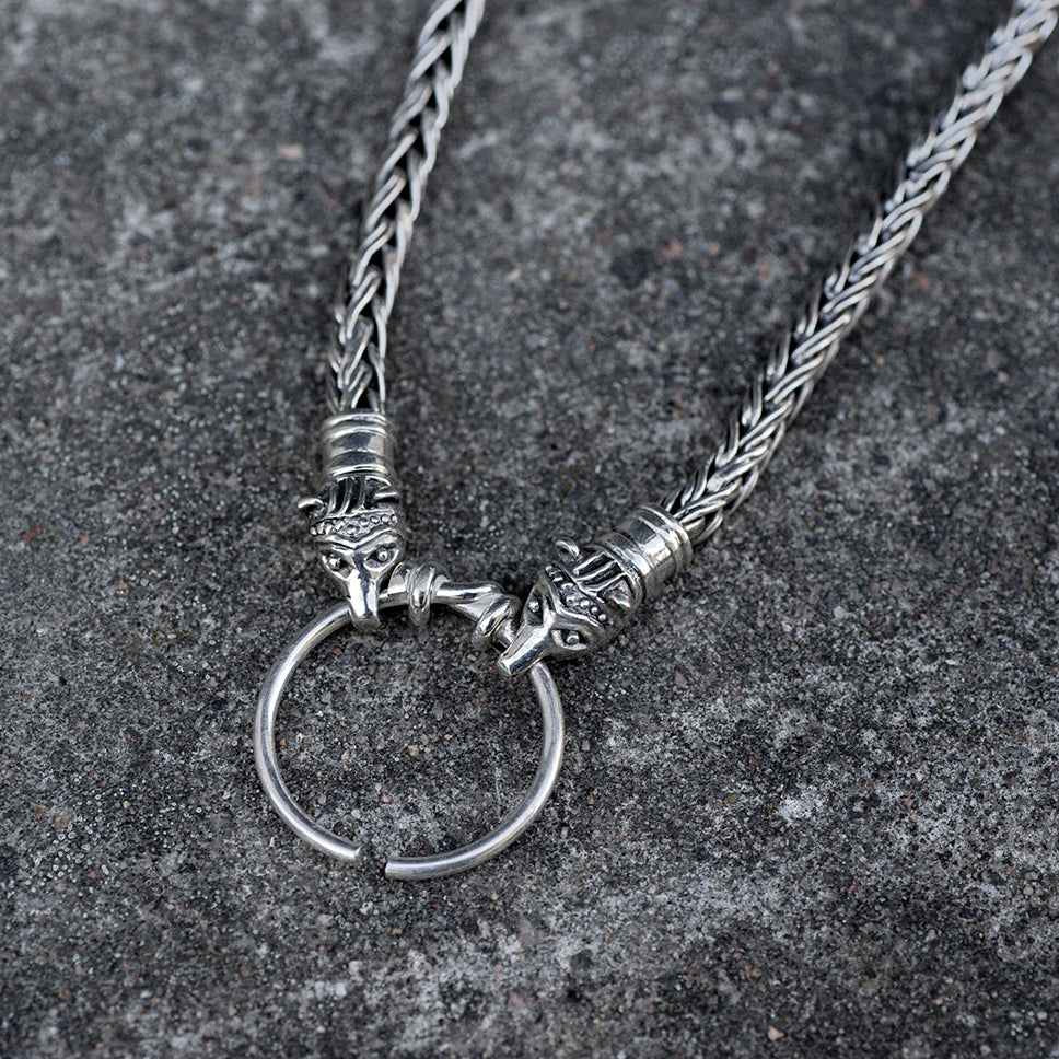 Neck Chains - Asgard Bear Chain, Silver - Grimfrost.com