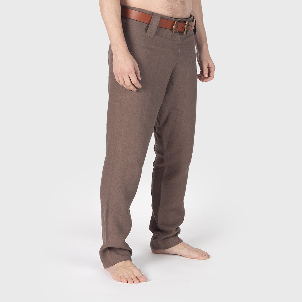 Viking Linen Trousers, Brown – Grimfrost