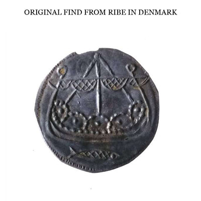 Pendants - Ribe Ship Pendant, Bronze - Grimfrost.com