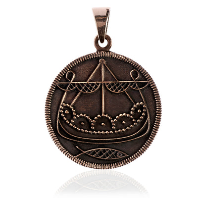 Pendants - Ribe Ship Pendant, Bronze - Grimfrost.com