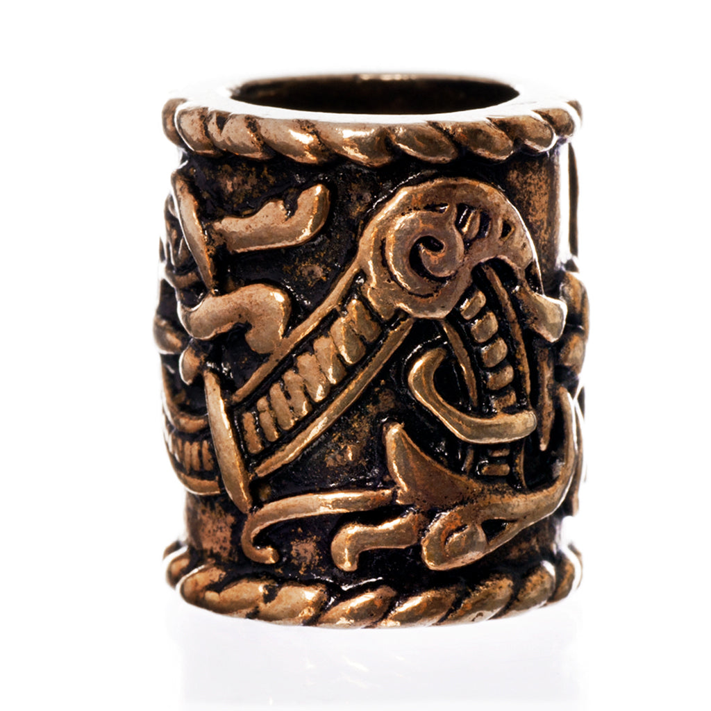 XL Knotwork Beard Ring, Bronze – Grimfrost