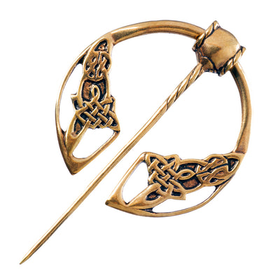 Fibulas - Knotwork Fibula, Bronze - Grimfrost.com