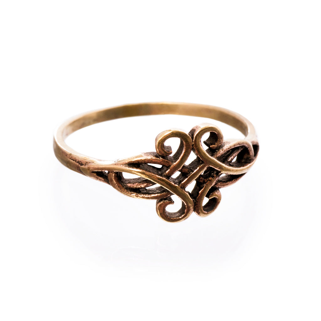 Rings - Swirl Ring, Bronze - Grimfrost.com