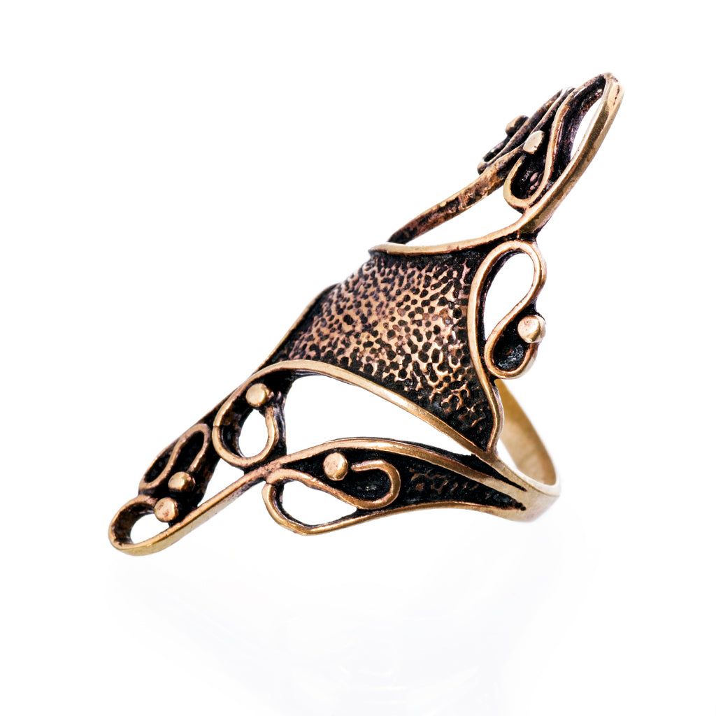 Rings - Swirls Ring, Bronze - Grimfrost.com