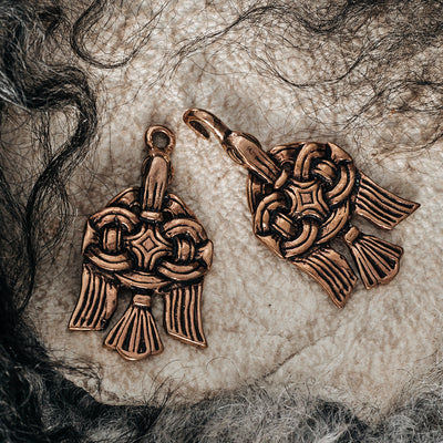 Clasps - Raven Clasp, Large, Bronze - Grimfrost.com