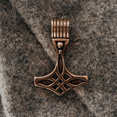 Thor's Hammers - Sleek Thor's Hammer, Bronze - Grimfrost.com