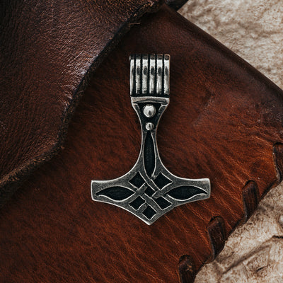Thor's Hammers - Sleek Thor's Hammer, Silver - Grimfrost.com