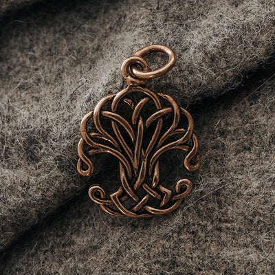 Pendants - Woven Yggdrasil Pendant, Bronze - Grimfrost.com