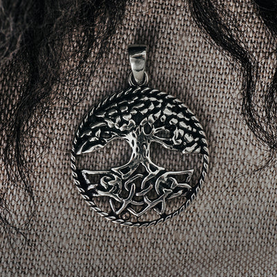 Pendants - Yggdrasil Pendant, Silver - Grimfrost.com