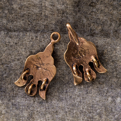 Clasps - Raven Clasp, Small, Bronze - Grimfrost.com