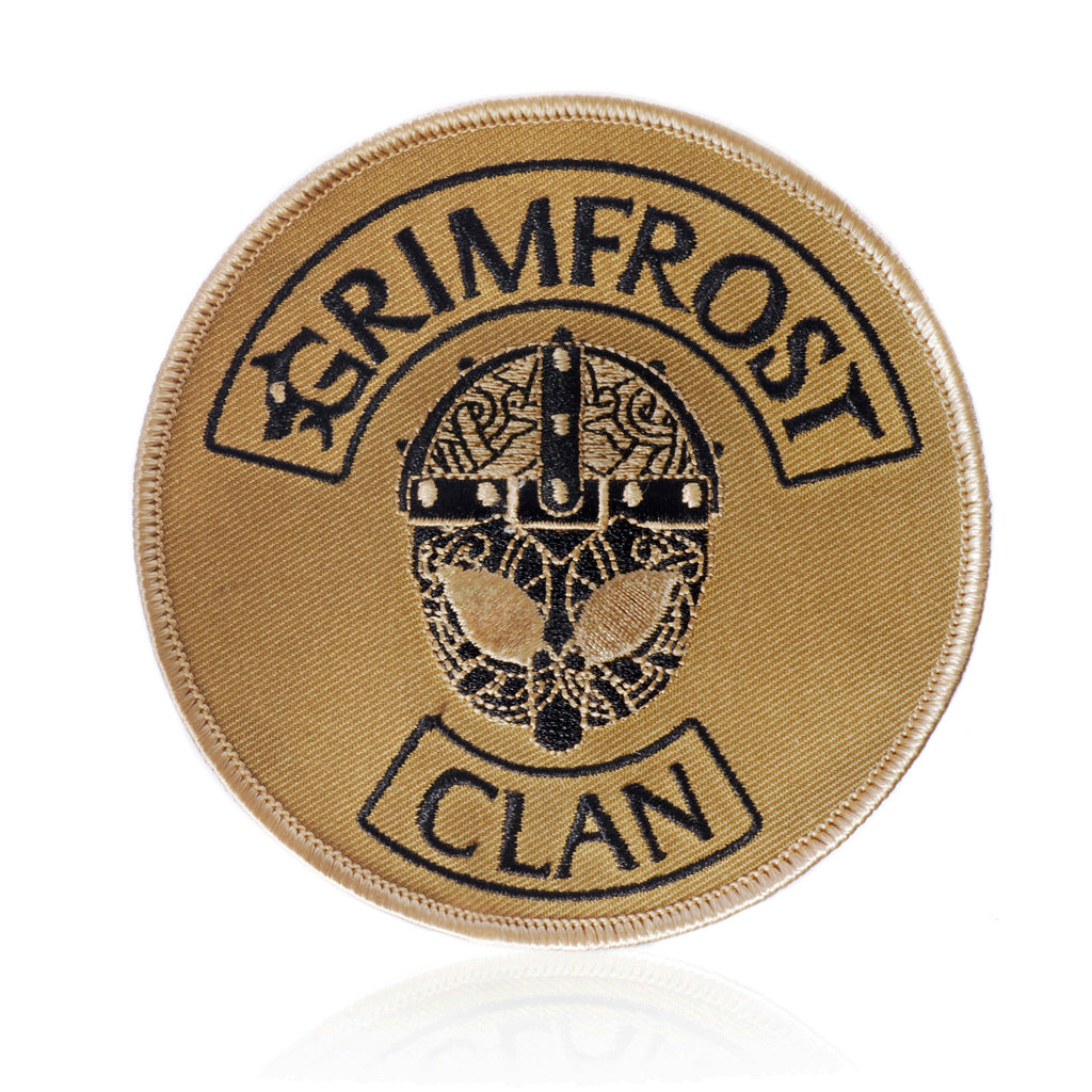 Patches - Grimfrost Clan Patch, Embroidered, Desert - Grimfrost.com