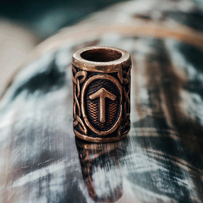 Beard Rings - Tyr Beard Ring, Bronze - Grimfrost.com
