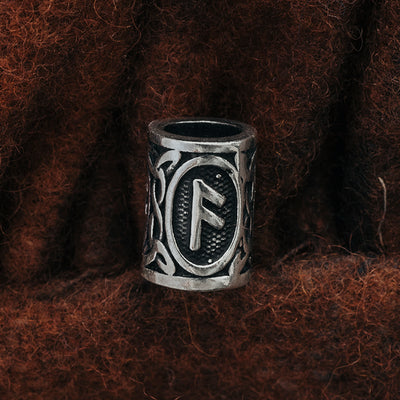 Beard Rings - Anzus Beard Ring, Silver - Grimfrost.com