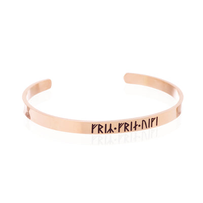 Arm Rings - Freyr & Freyja Classic Bracelet, Rose Gold Titanium - Grimfrost.com