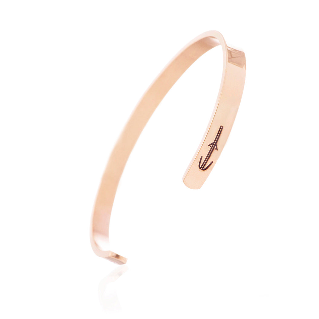 Freyr & Freyja Classic Bracelet, Rose Gold Titanium – Grimfrost