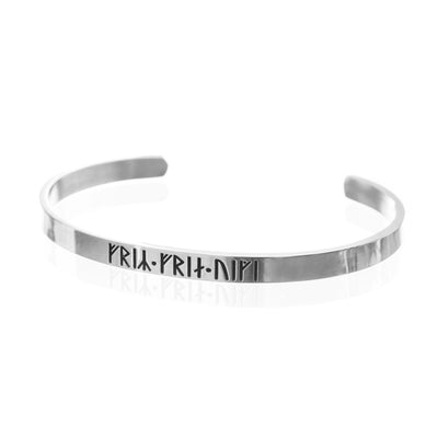 Arm Rings - Freyr & Freyja Classic Bracelet, Titanium - Grimfrost.com