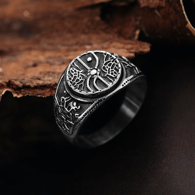 Rings - Grimfrost Shield Wall Ring, Stainless Steel - Grimfrost.com