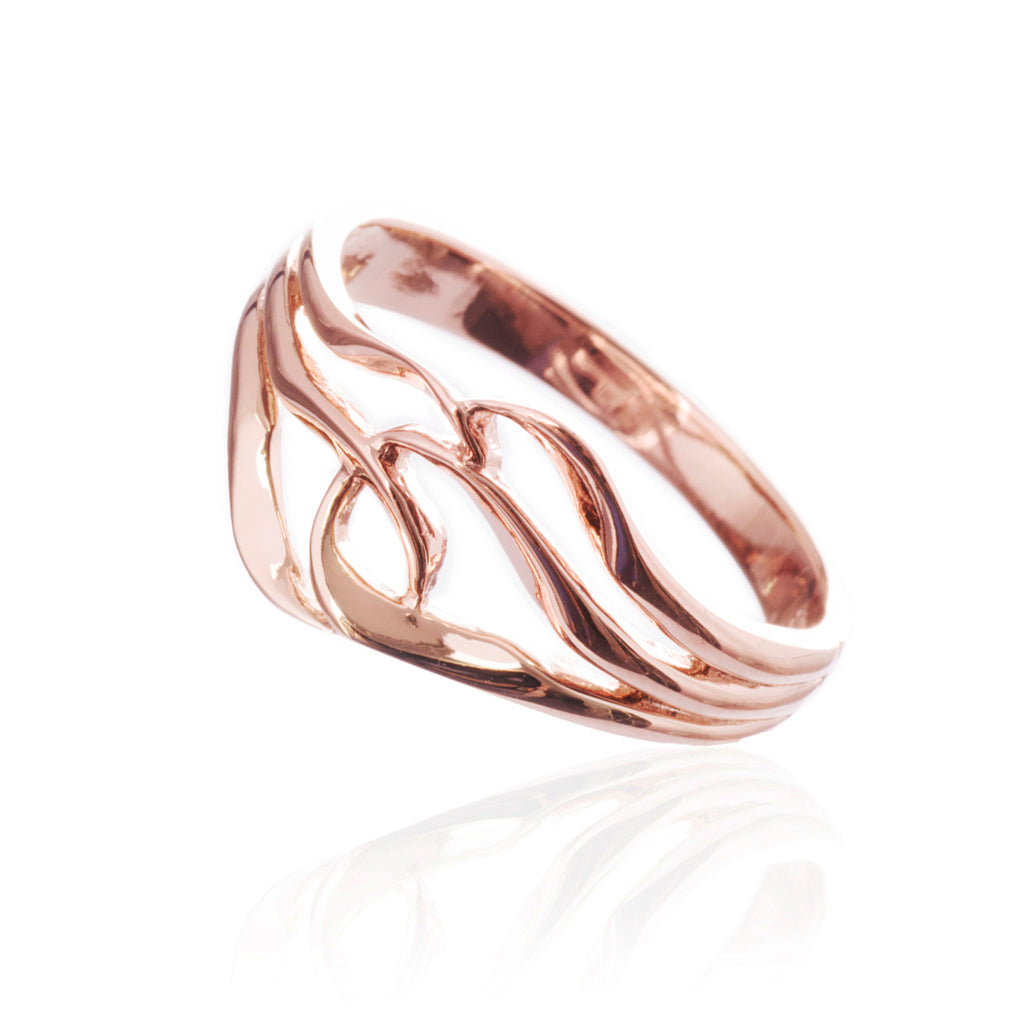 Entangled Ring, Rose Gold – Grimfrost