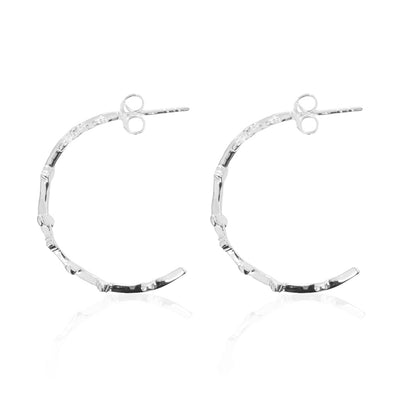  - Bjarkan Earrings, Silver - Grimfrost.com