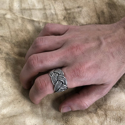 Rings - Knotwork Ring, Silver - Grimfrost.com