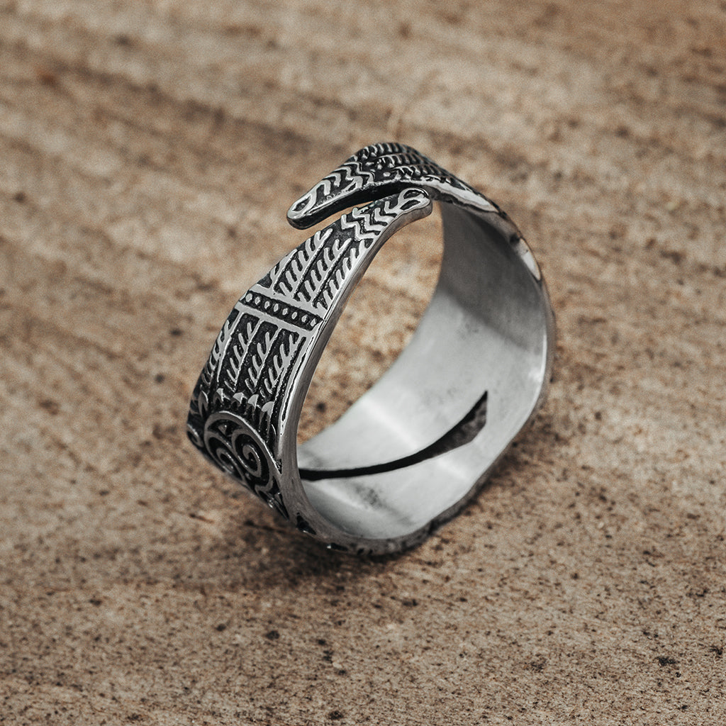 Hugin & Munin Ring, Stainless Steel