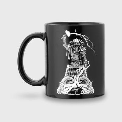 Coffee Mug, Thor Rides, Black
