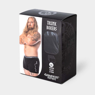 Grimfrost Trunk Boxers, 3 pack, Black