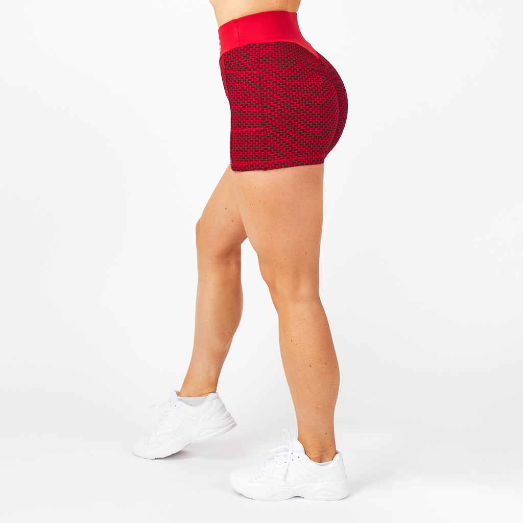Honeycomb Shorts, Red