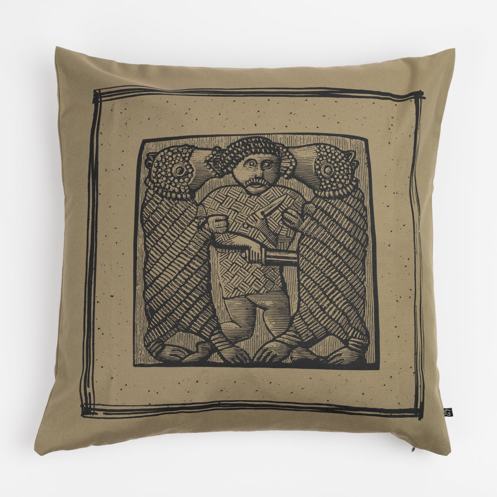 Pillow Cover 1, Torslunda Collection, Green