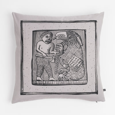 Pillow Cover 2, Torslunda Collection, Grey