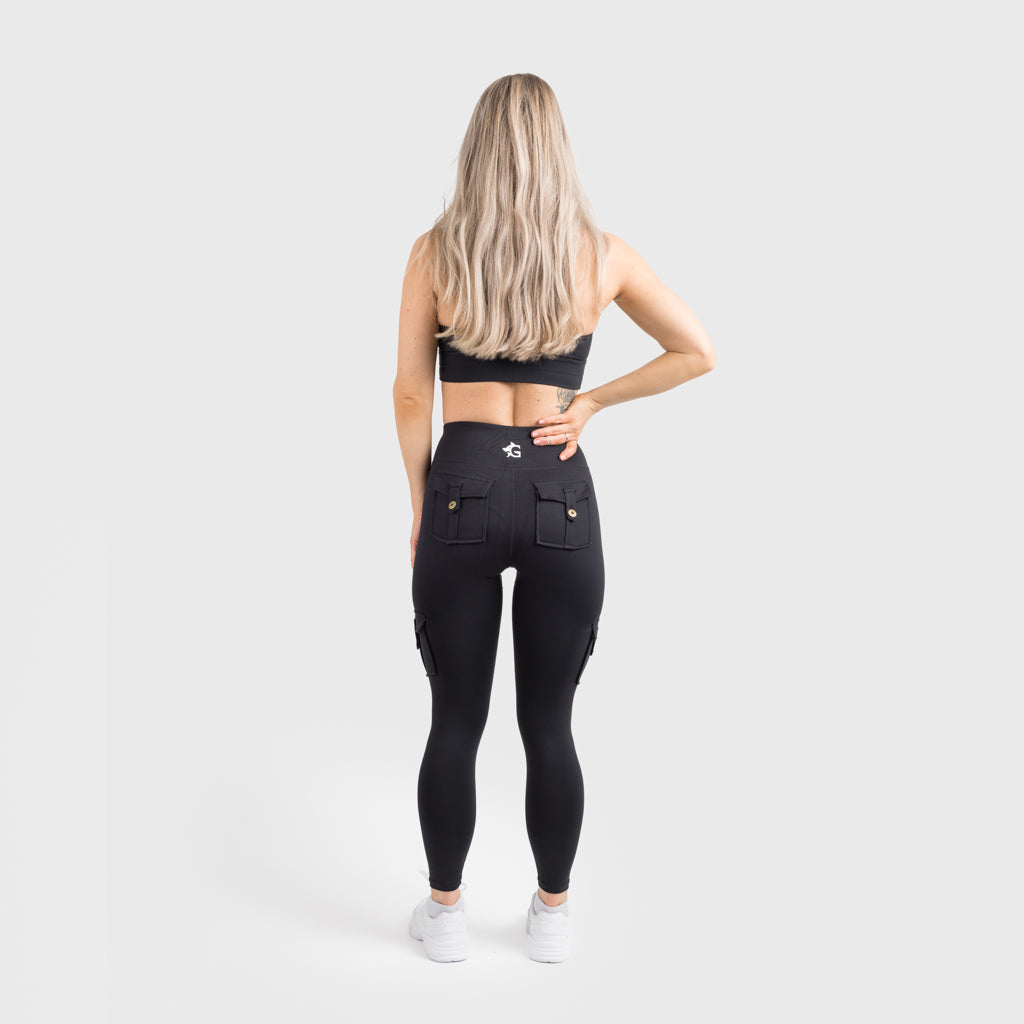 Pantalon Cargo Legging Ridgecut Toughwear Femme XL Noir - Stretch - Randonnée