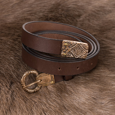 Viking Belt, Birka 750, Antique Brown