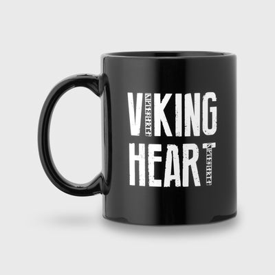 Coffee Mug, Viking Heart, Black