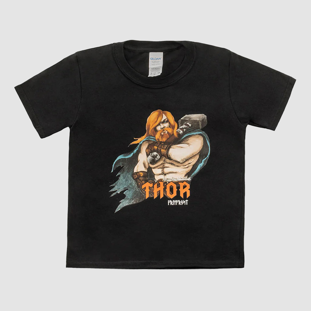 Kids T-shirt, Thor, Black