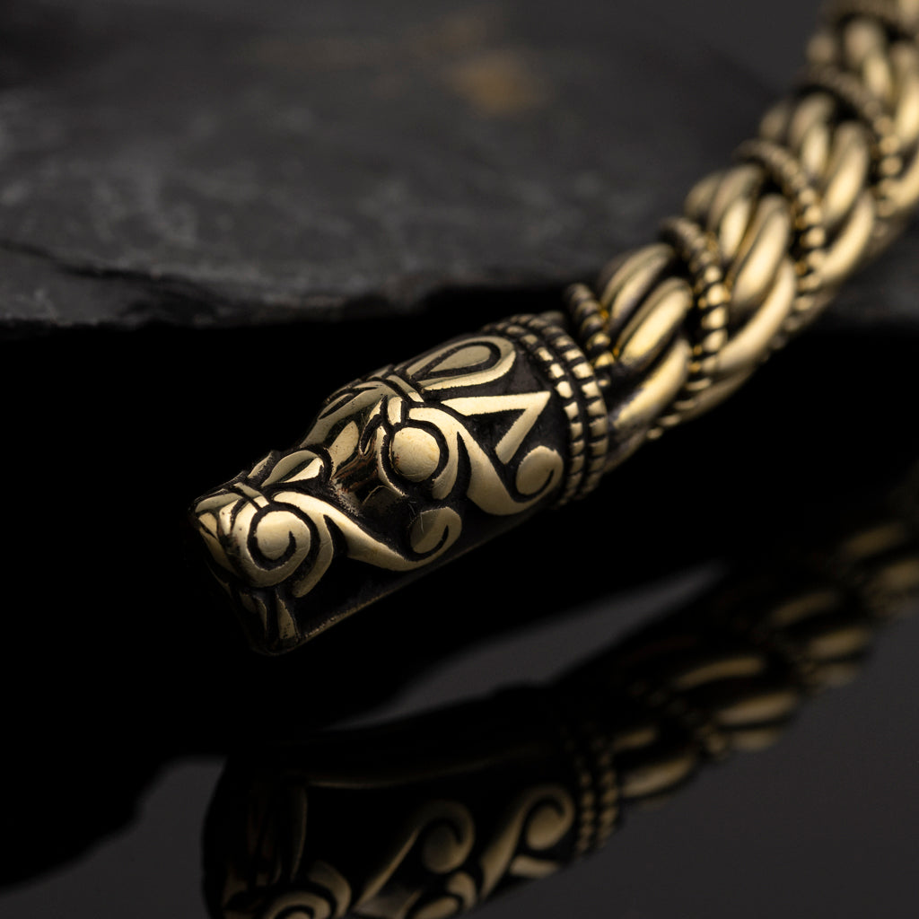 Viking neck weathered ring