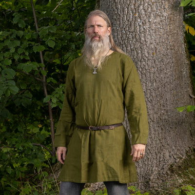 Viking Linen Tunic, Green