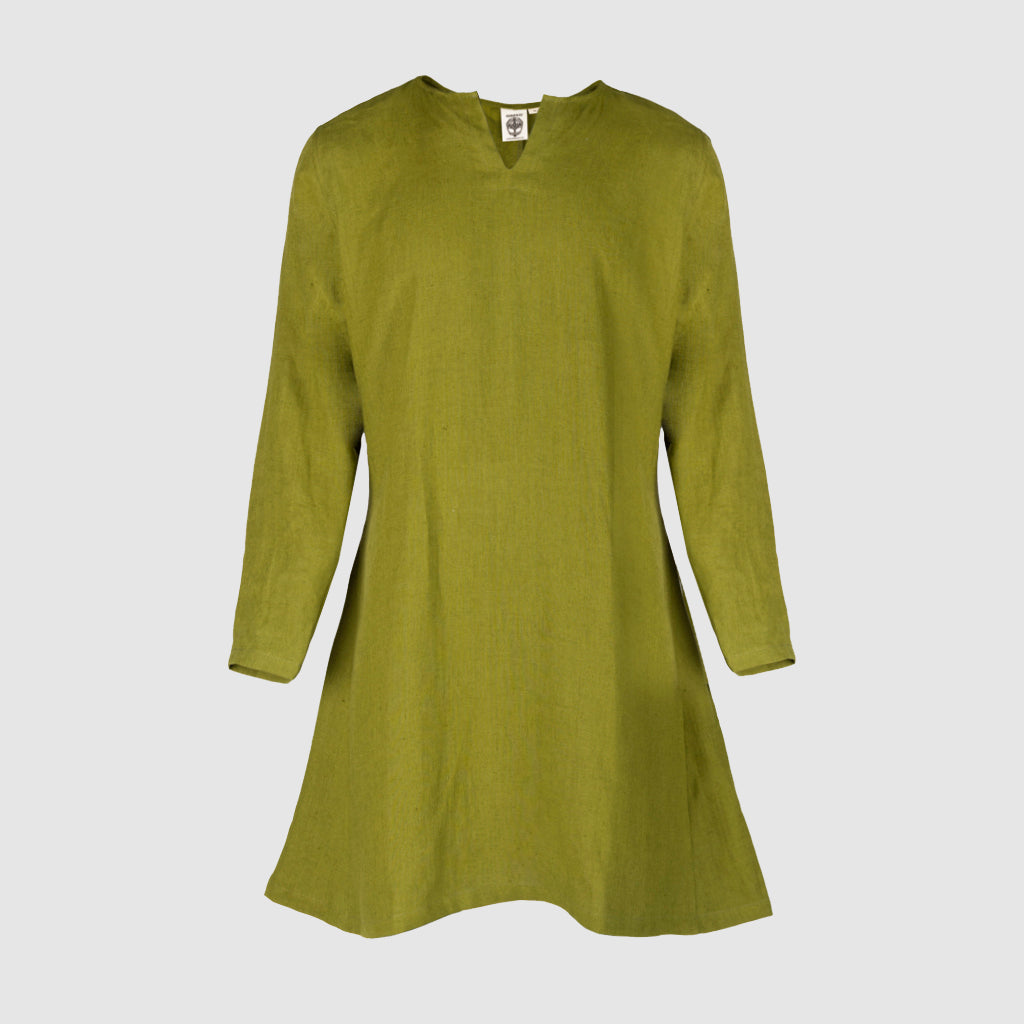 Viking Linen Tunic, Green S - Grimfrost Viking Linen Tunic, Green S - Grimfrost