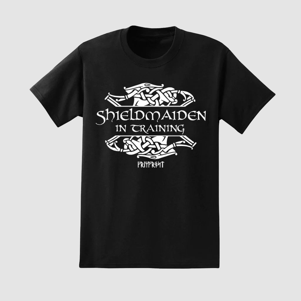 Kids T-shirt, Shieldmaiden, Black