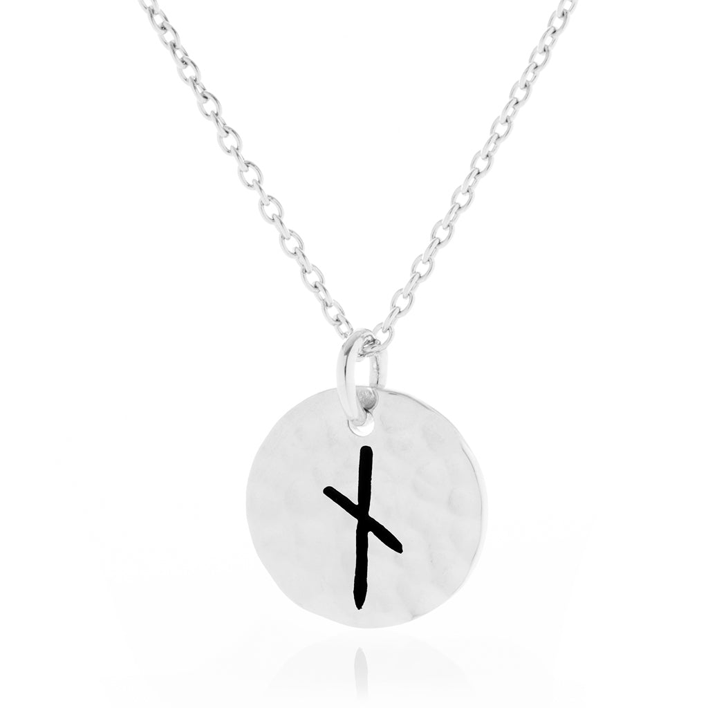  - Rune Pendant, Silver - Grimfrost.com