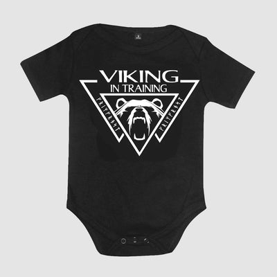 Baby Bodysuit, Viking, Black